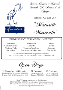 Oboe Flauto Sassofono Fisarmonica Violoncello Clarinetto Tromba