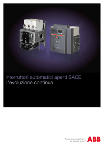 Interruttori automatici aperti SACE L`evoluzione continua