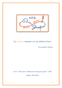 La scrittura manuale e le sue abilità di base
