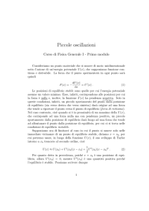 Piccole oscillazioni