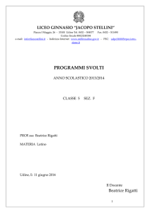 piano di lavoro as 1998-`99 della 3 i igea