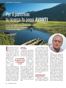 Per il pancreas la ricerca fa passi AVANTI