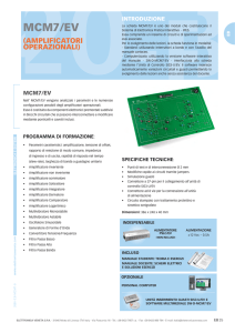 MCM7/EV - Amplificatori operazionali