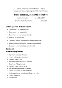 Francese - Istituto Comprensivo Como Prestino