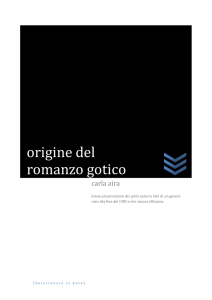 origine del romanzo gotico