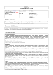 FISICA corso integrato di Fisica