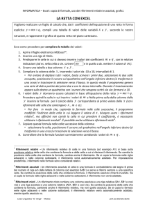 la retta con excel - "G. Verga" Modica