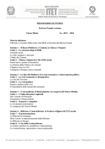 Programma di Storia