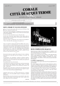 Giugno 2005 - Corale Città di Acqui Terme