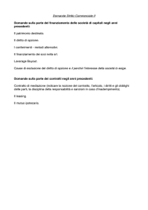 Domande diritto commerciale II