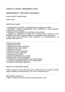 meccanica razionale