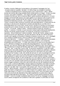 Paghi l`eroina, gratis il metadone