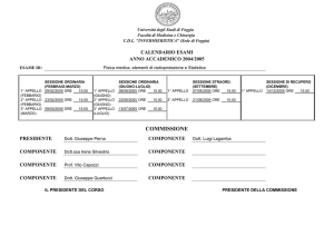 Appelli a.a. 04-05 Infermieristica (Foggia)