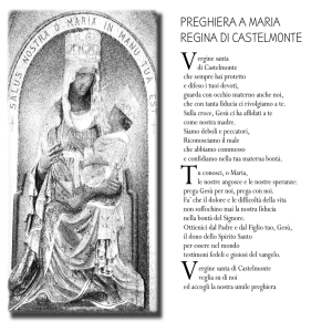 preghiera a maria regina di castelmonte