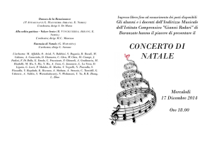 CONCERTO DI NATALE - Istituto Comprensivo "Gianni Rodari" di