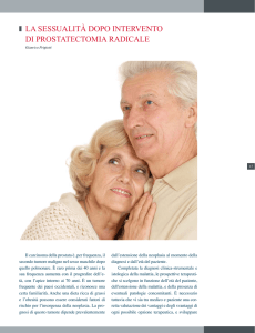 la sessualità dopo intervento di prostatectomia radicale