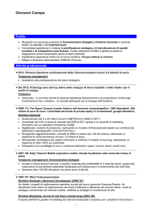 Curriculum vitae - Coni Servizi Spa