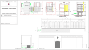 PIANTA INTERRATA scala 1:50 PROSPETTO OVEST PROSPETTO