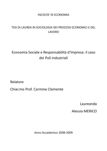 facolta` di economia - Economia di Comunione - Tesi on-line