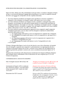 ISTRUZIONI PER LA DIMOSTRAZIONE NEI PROBLEMI