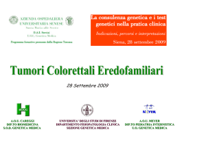Tumori colorettali eredofamiliari