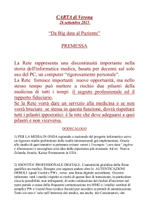 CARTA di Verona “Da Big data al Paziente”