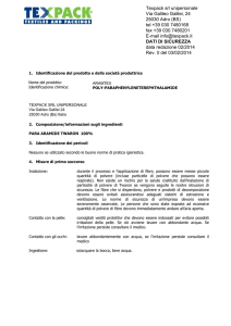 Texpack srl unipersonale Via Galileo Galilei, 24 25030 Adro (BS) tel