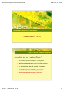 Analisi del bilancio d`impresa