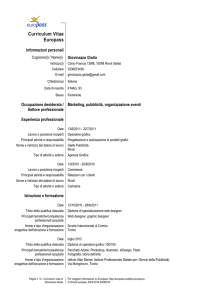 Curriculum Vitae - GAi - Giovani Artisti italiani