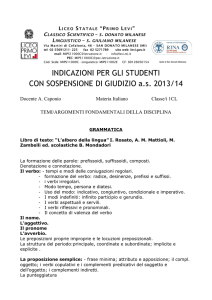 ITALIANO1CLIndicazioni per gli studenti con