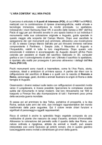 “L`ARA COM`ERA” ALL`ARA PACIS Il percorso è articolato in 9 punti
