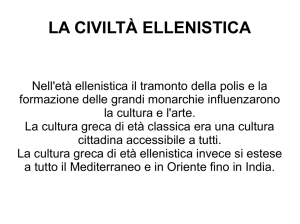 LA CIVILTÀ ELLENISTICA