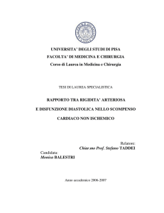 UNIVERSITA` DEGLI STUDI DI PISA FACOLTA` DI MEDICINA E