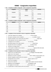 VERBI - Congiuntivo imperfetto