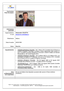 Coletta - UO Gestione Missione e utilizzo