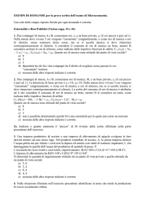 ESEMPI DI DOMANDE per la prova scritta dell`esame di