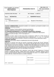 PROGRAMMA SVOLTO CALCOLO COMBINATORIO: disposizioni