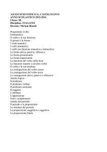 Italiano - Liceo Scientifico Guido Castelnuovo