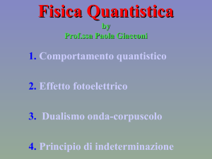 Meccanica Quantistica