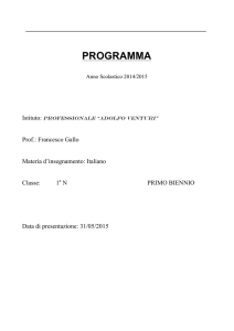 programma - ISA Venturi