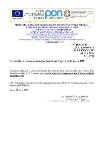 AI DOCENTI AGLI STUDENTI ALLE FAMIGLIE AL D.S.G.A. AL SITO