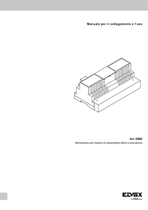 Manuale per il collegamento e l`uso Art. 6580