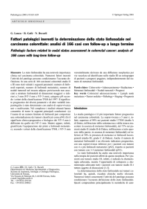 Fattori patologici inerenti la determinazione dello stato linfonodale