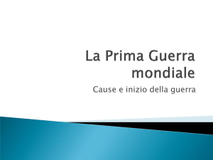 La Prima Guerra mondiale
