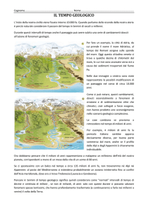 il tempo geologico