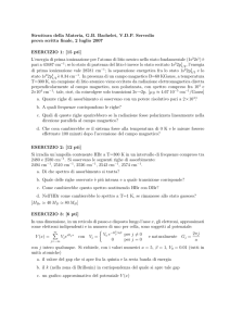 Struttura della Materia, G.B. Bachelet, V.D.P. Servedio prova scritta