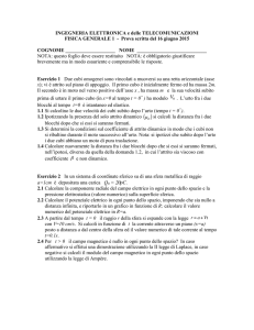 INGEGNERIA ELETTRONICA e delle TELECOMUNICAZIONI