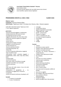 programma inglese 1sua