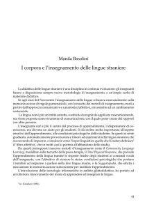 I corpora e l`insegnamento delle lingue straniere
