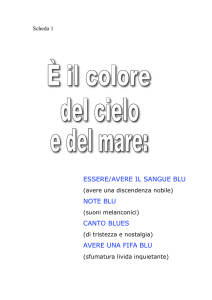 essere/avere il sangue blu note blu canto blues